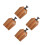 4Pcs Halloween Wood Cutting Board With Handle For Cheese Pizza Bread 7