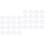 40 Pcs Transparent Acrylic Brooches Round 40mm Simple Emblem Accessory 4