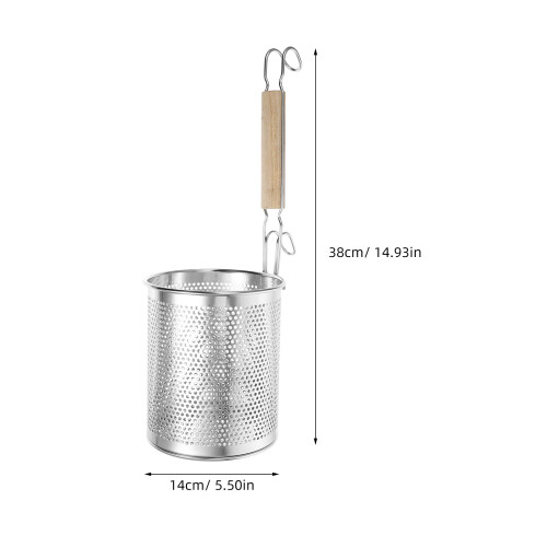 2 Pcs Stainless Steel Filter Spoon Skimmer For Fried Food Kitchen Use 1