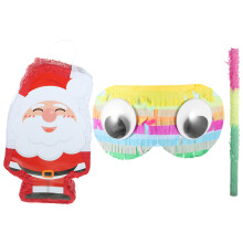 2 Sets Santa Claus Piñata Christmas Party Decoration Prop