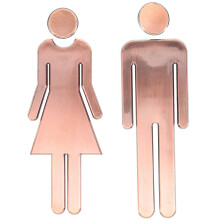 8 Pcs Stainless Steel Restroom Signs For Men And Women