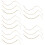 15 Pcs Dainty Layered Ankle Chain Retro Elegant Bracelet 11