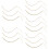 15 Pcs Dainty Layered Ankle Chain Retro Elegant Bracelet 10