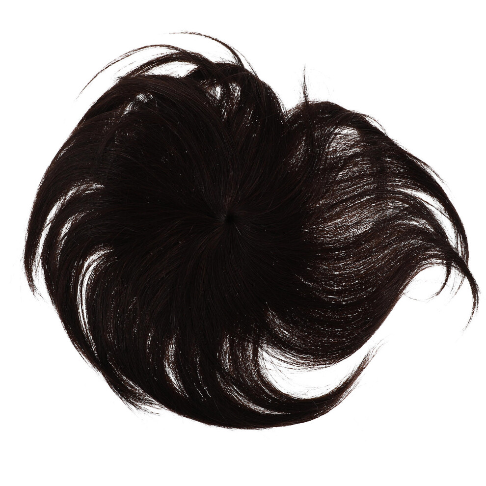 Iplusmile Unisex 2Pcs Invisible Fake Straight Hair Bangs Replacement Piece