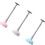 4 Pcs Practical Toilet Suction Pipe Cleaner For Home Office Pink 8