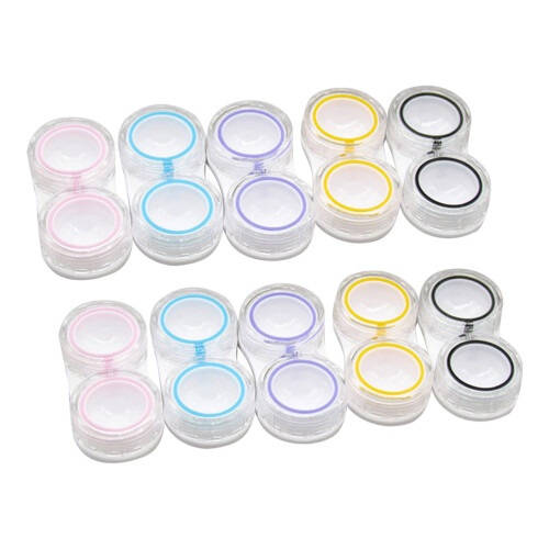 45Pcs Lens Holder Clamshell Design Assorted Color Compact and Durable