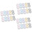 45Pcs Lens Holder Clamshell Design Assorted Color Compact and Durable 6