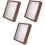 3Pcs Wooden Dried Flower Frame Display Stand Shadow Box Case 5