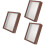 3Pcs Wooden Dried Flower Frame Display Stand Shadow Box Case 8