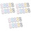 45Pcs Lens Holder Clamshell Design Assorted Color Compact and Durable 3