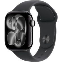 Apple Watch Series 11 42mm GPS Jet Black Aluminium with Black Sport Band - Refurbished