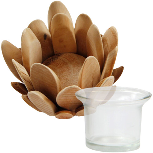Flower Petal Shaped Candlestick Holder For Tea Light Candles