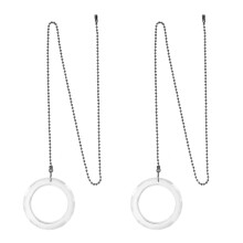 2St Transparante Kristallen Hangers Met Ijzeren Ring, Decoratief