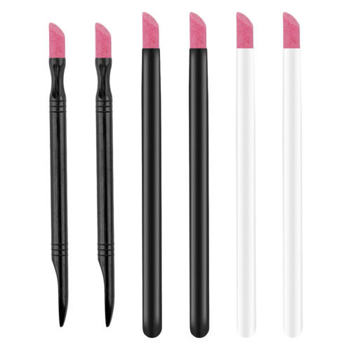 6Pcs Nail Polish Pens One End Dead Skin Remove Practical Repair