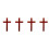 4Pcs Wooden Wall Cross Hanging Religious Decor 6