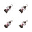 4Pcs Christmas Snow Globes Lanterns Table Decor Battery Or Usb Powered 10