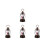 4Pcs Christmas Snow Globes Lanterns Table Decor Battery Or Usb Powered 8