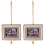 2Pcs Unfinished Wooden Picture Frame For Tiny House Decor Square 4