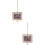 2Pcs Unfinished Wooden Picture Frame For Tiny House Decor Square 9