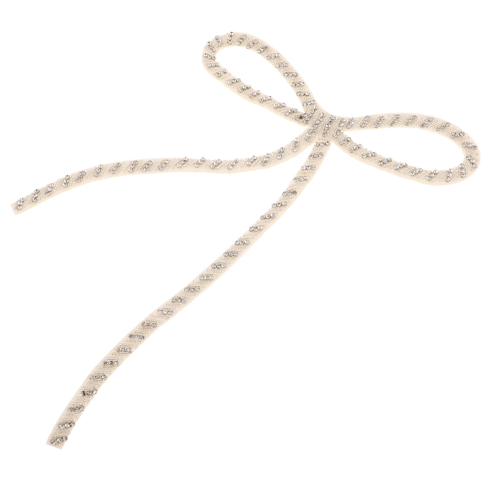 4Pcs Handmade Beaded Bowknot Jewelry For Wedding Dress-image-OPC-PKXQCYN-NEW