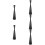 5Pcs Taper Candle Holder Tea Light Iron Candlestick Ornament L 11