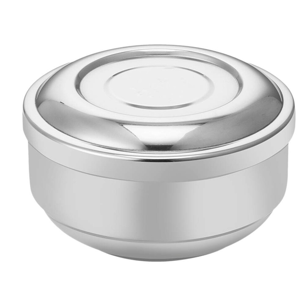 Stainless Steel Rice Bowl With Lid Double Layer For Home Office-image-OPC-PKXQDZY-NEW