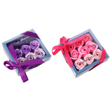 6 Boxes Soap Rose Bouquet Gift Flower Decorative Present