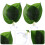 8 Pcs Reptile Plastic Aquarium Plants Decor For Fish Tank 10