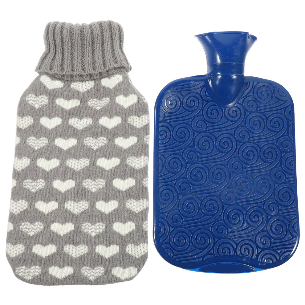 Vaguelly 3 Sets Hot Water Bottle With Cover Thick Portable Pouch