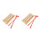 2Pcs Light Brown Three Tone Hand Chimes With Mallet 6