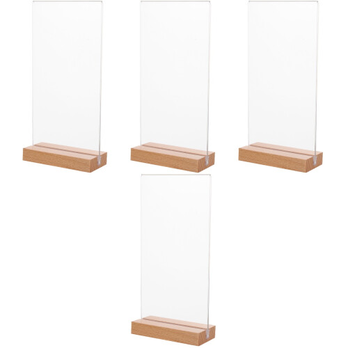 4 Sets Restaurant Menu Display Stand Label Holder Message Board 2