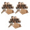 60 Sets Tree Stump Place Card Holders Rustic Wood Table Number Stands 5