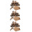 60 Sets Tree Stump Place Card Holders Rustic Wood Table Number Stands 2