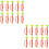 20 Pcs Kids Plastic Trumpet Toy Noise Making Cheering Prop 6