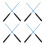 4 Pairs Replacement Diabolo Handsticks Portable Juggling Sticks 9