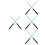 4 Pairs Replacement Diabolo Handsticks Portable Juggling Sticks 8