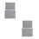 4 Pcs Bbq Grid Mat Non-Stick Grilling Mesh 40x30cm 33x40cm 10