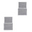 4 Pcs Bbq Grid Mat Non-Stick Grilling Mesh 40x30cm 33x40cm 4