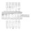 2 Sets Hollow Out Template Large Number Stencil Painting Mold 2
