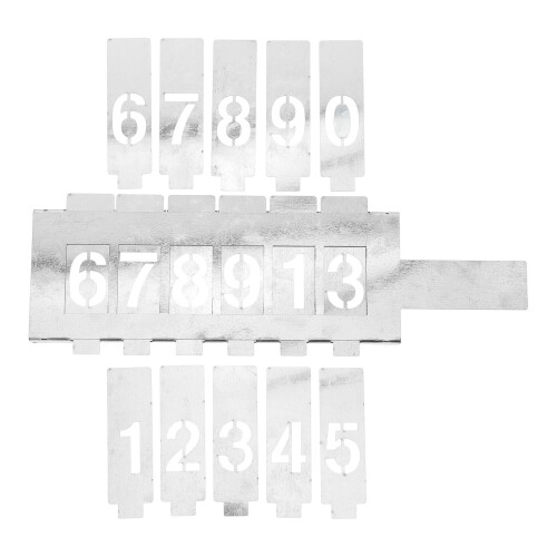 2 Sets Hollow Out Template Large Number Stencil Painting Mold 1