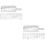 2 Sets Hollow Out Template Large Number Stencil Painting Mold 8