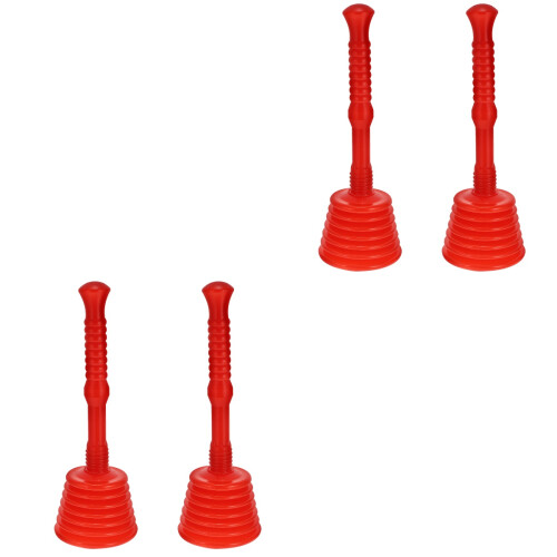 4 Pcs Rubber Toilet Plunger Sink Cleaner Sewer 2