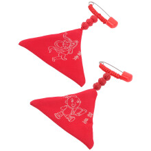2Pcs Chinese Omamori Luck Amulet Charms Baby Blessing Fortune Pendants