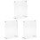 3Pcs Acrylic Transparent Photo Frame Set For 8 Inch A5 Display 2