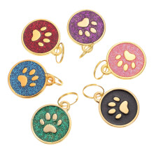 12 Pcs Pet Address Tags Zinc Alloy Hanging Boards Pet Supplies