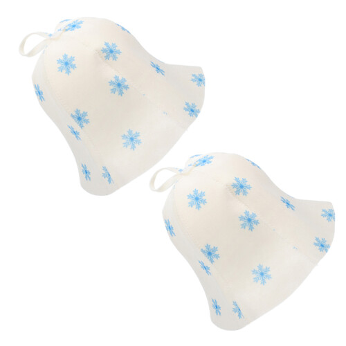 4Pcs Portable Sauna Hats Felt Material Comfortable Bathing Accessories 1