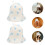 4Pcs Portable Sauna Hats Felt Material Comfortable Bathing Accessories 11