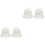 4Pcs Portable Sauna Hats Felt Material Comfortable Bathing Accessories 5