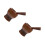 2 Sets Wooden Garlic Grinder With Pestle For Kitchen And 4