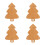 4Pcs Christmas Tree Shaped Bamboo Cutting Boards For Kitchen Use 8